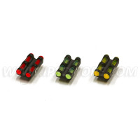 LPA MF30R/MF29R Twin Front Sight Red for Shotgun with Fiber Optic