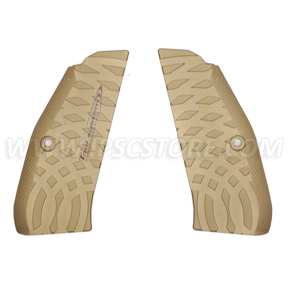 TONI SYSTEM GCZV Plaquettes Alu VIBRAM GRIPS pour Pistolets CZ 75 SP-01