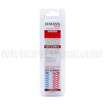 Eemann Tech Recoil Springs Calibration Pack STANDARD MAJOR for 1911/2011