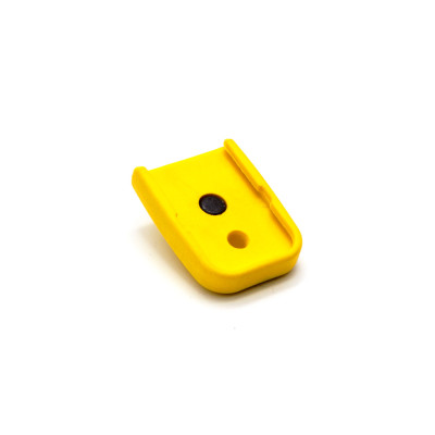 DPM MFPY-GL/2 Magazine Floorplate with Car Glass Breaker for GLOCK 21/30/37/38/39 Caliber .45 Auto/.45 G.A.P. Polymer Yellow 