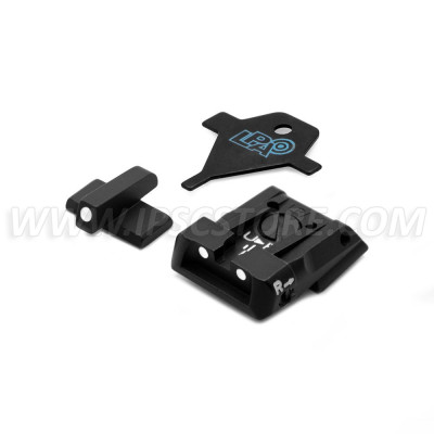 LPA SPS01HK30 Carry Sight Set for H&K P30/P45/SFP9 with White Dots