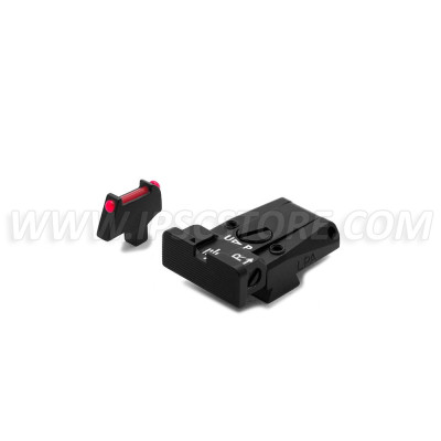 LPA SPR80CT7F Adjustable Sight Set for COLT SERIES 80 with Fiber Optic Front