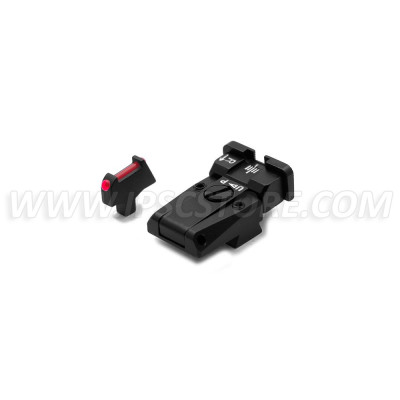 LPA SPR80CT7F Adjustable Sight Set for COLT SERIES 80 with Fiber Optic Front