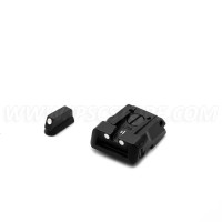 LPA SPS06CZ30 Adjustable Sight Set with White Dots for CZ SP01 SHADOW, CZ SHADOW 2