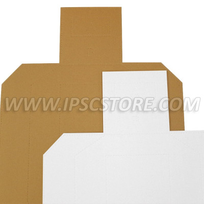 Cardboard Metric Target TAN/WHITE 10 pcs./ Pack