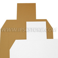 Cardboard IDPA Target TAN/WHITE 10 pcs./ Pack