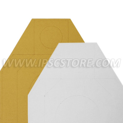 Cardboard Alternative IDPA Target TAN/WHITE 50 pcs./ Pack