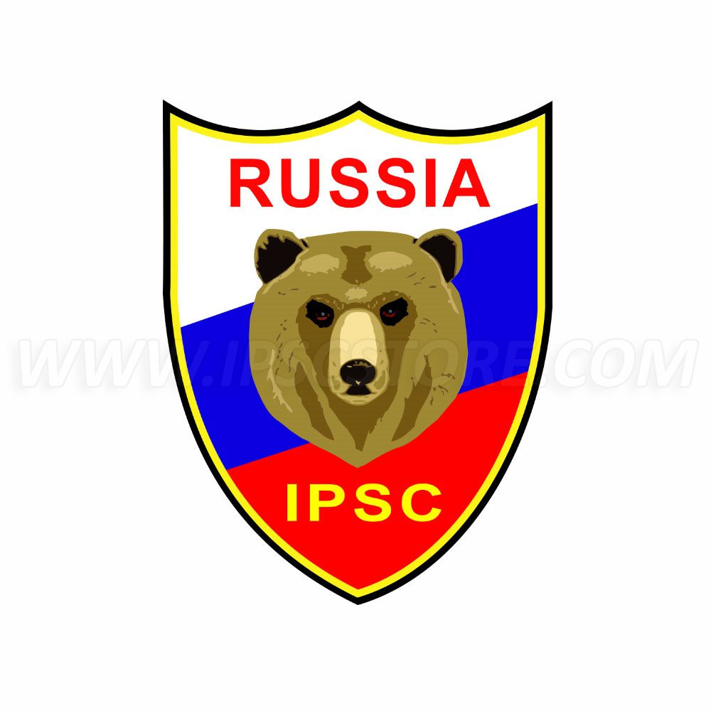 IPSC Russia Sticker - 9cm