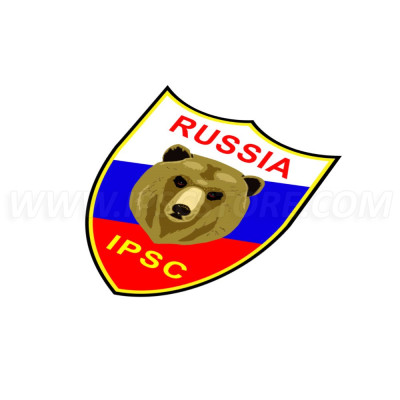 IPSC Russia Sticker - 9cm