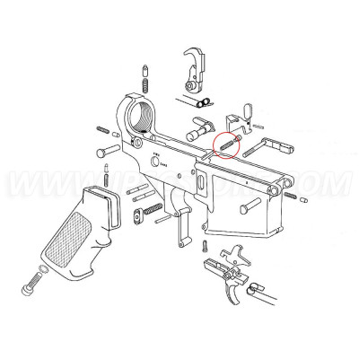 Eemann Tech AR-15 Bolt Catch Detent Spring