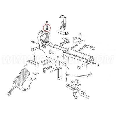 Eemann Tech AR-15 Recoil Buffer Retainer Spring