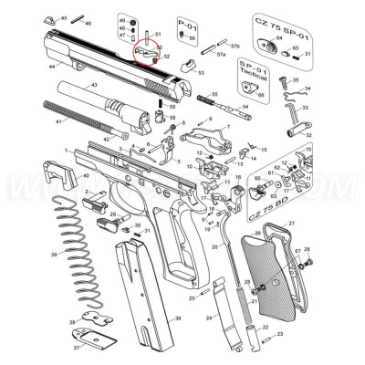 CZ 75 Extracteur