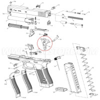 GLOCK 33854 Trigger Mech. Housing with Ejector for G17 GEN5, G19 GEN5