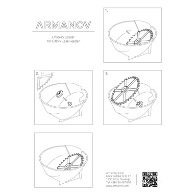 Armanov DCSPC Drop-In Spacer for Dillon Case Feeder