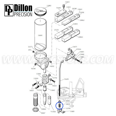 Eemann Tech Primer Cup Spring 14033 for Dillon XL550/XL650