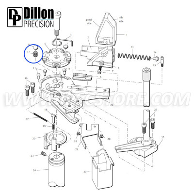 Eemann Tech Index Ball Spring 13997 for Dillon XL650/XL750