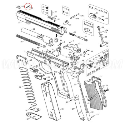 Eemann Tech Front Sight Pin for CZ