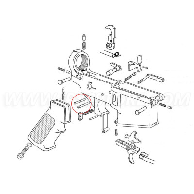 Eemann Tech Trigger and Hammer Pin for AR-15