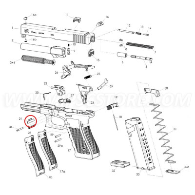 Retenida del Corredera para GLOCK