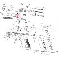 GLOCK 33782 Seguro de Percutor para G17 GEN5, G19 GEN5, G19X, G26 GEN5, G34 GEN5 MOS