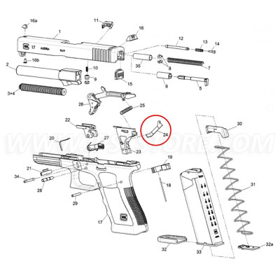 GLOCK 42 / 43 Trigger Pull Connector