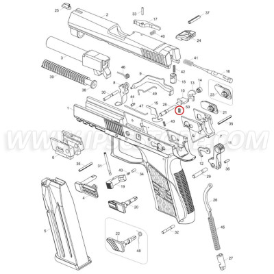 Muelle de Fiador para CZ P-07 