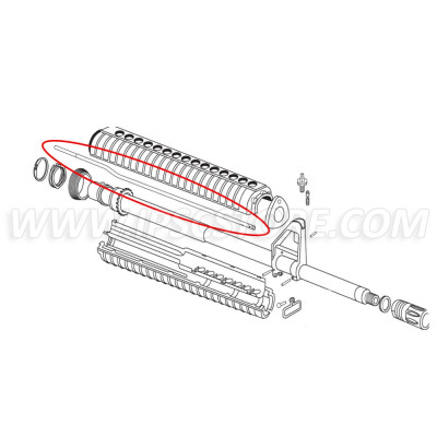 Eemann Tech Gas Tube for AR-15, Middle