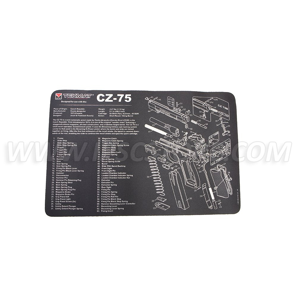 Tekmat CZ-75 Gun Cleaning Mat 