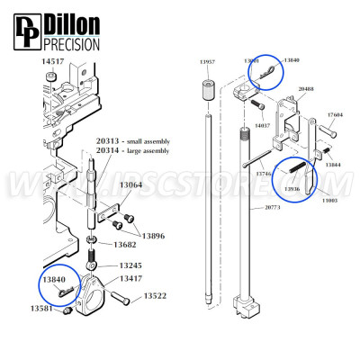 Juego de Muelles para Dillon RL1050 Eemann Tech