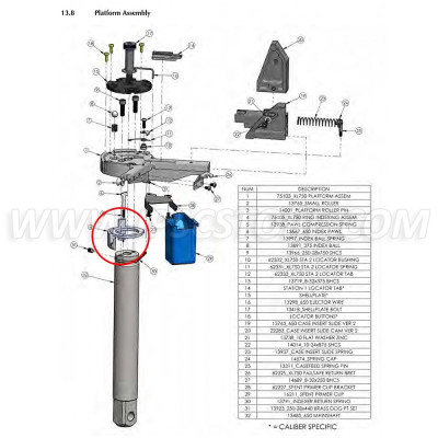 Dillon 75105 Ring Indexer for Dillon XL750