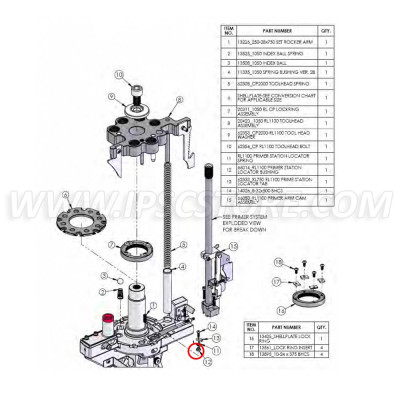 Dillon 66014 Primer Station Locator Bushing for Dillon RL1100