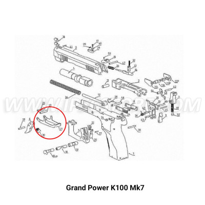 Grand Power Trigger Bar for Mk7, Mk6
