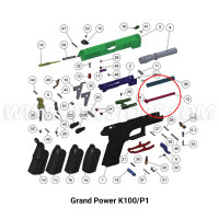 Grand Power Recoil spring guide plastic for K100