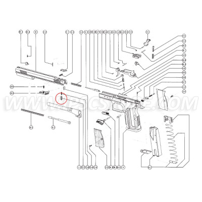 Pin de Seguridad de Aguja Percutora para Tanfoglio