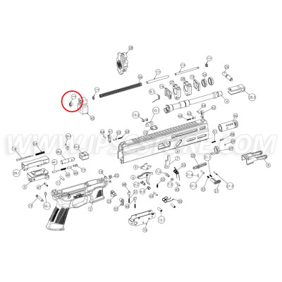 Grand Power Stribog Guide Tube Bushing