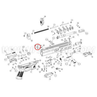 Grand Power Stribog Rear Sight