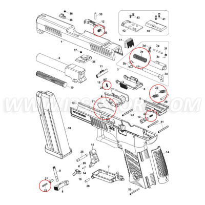 Eemann Tech Springs Set for CZ P-10