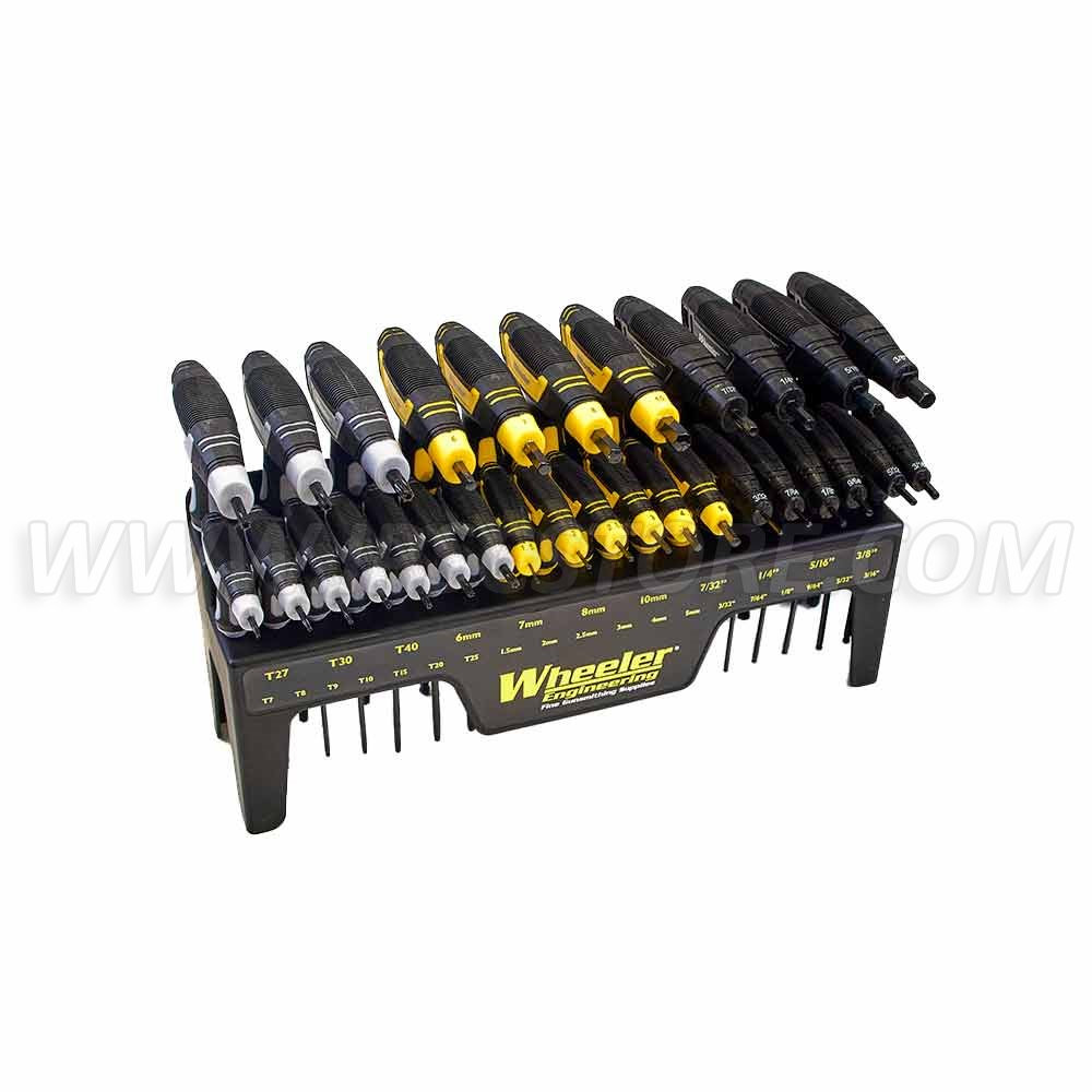 Wheeler 1081957 30 Piece SAE/Metric Hex and Torx P-Handle Set