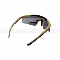 Gafas con Montura Gris con Lentes Negras/Transparentes/Amarillas Wiley X 308T SABER ADV.