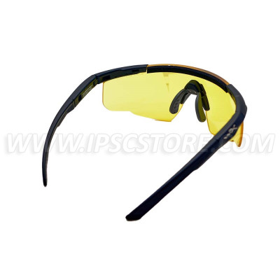 Gafas con Montura Negra Mate Lentes Amarillas c/Bolsa Wiley X 300 SABER ADV