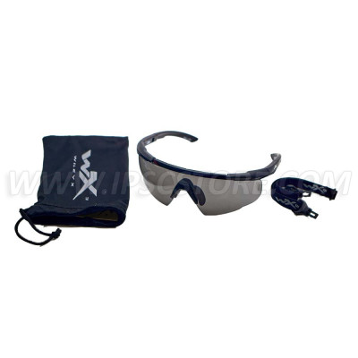 Wiley X 302 SABER ADV. Smoke Matte Black Frame w/Bag Glasses