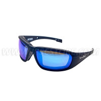 Gafas con Montura Negra Mate Lentes Azules Espejadas Captative Wiley X CCBOS09 BOSS