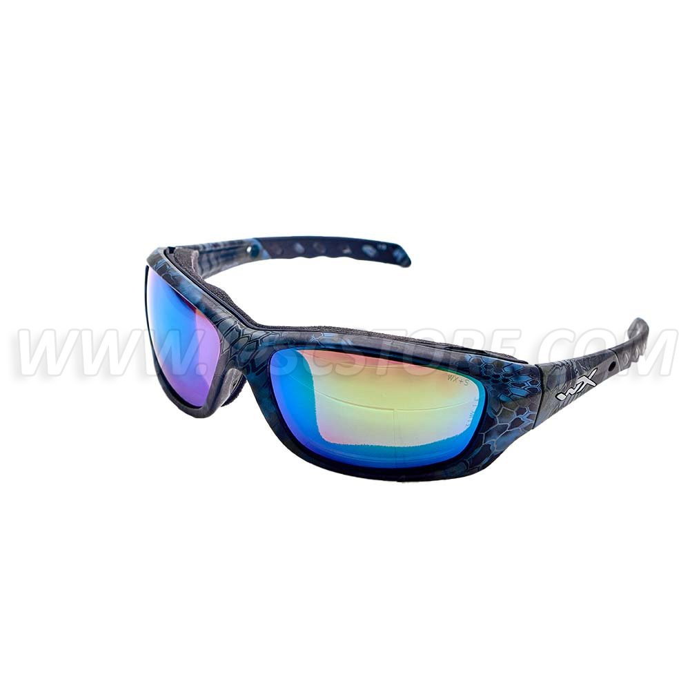 Gafas con Montura Kryptek Neptune Lentes Verde Espejejadas Captative Wiley X CCGRA12 GRAVITY