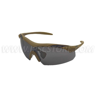 Wiley X 3512 VAPOR 2.5 Grey/Clear/Light Rust Tan Frame