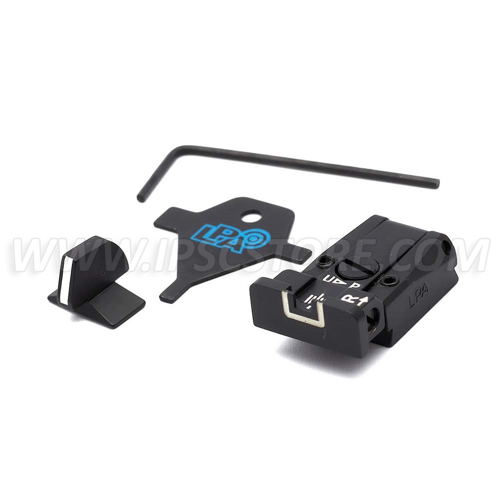 LPA SPR70P718 Adjustable Sight Set for H&K P7