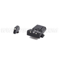 LPA SPR36GL30 Adjustable Sight Set for GLOCK with White Dots