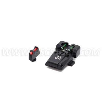 Set de Miras para GLOCK con Fibra Óptica LPA TTF36GL 