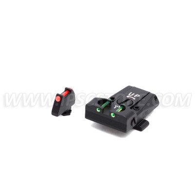 LPA TTF36GL Sight Set for GLOCK with Fiber Optic