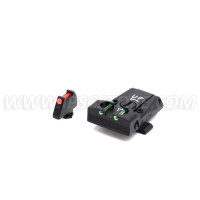 Set de Miras para GLOCK con Fibra Óptica LPA TTF36GL 