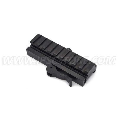 AR Flat Top 9 Slots 20mm QD Riser Base Picatinny Rail